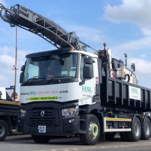 Renault Euro6 26ton roll on&sol;off lorry & Wirtgen DC50 half metre road planer: Click Here To View Larger Image